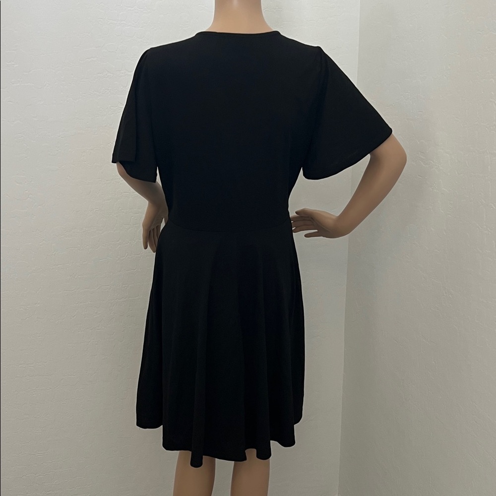 FENSACE Women’s Summer Short-Sleeve Wrap V-Neck A-Line Midi Sundress -  Size L - Picture 3 of 12